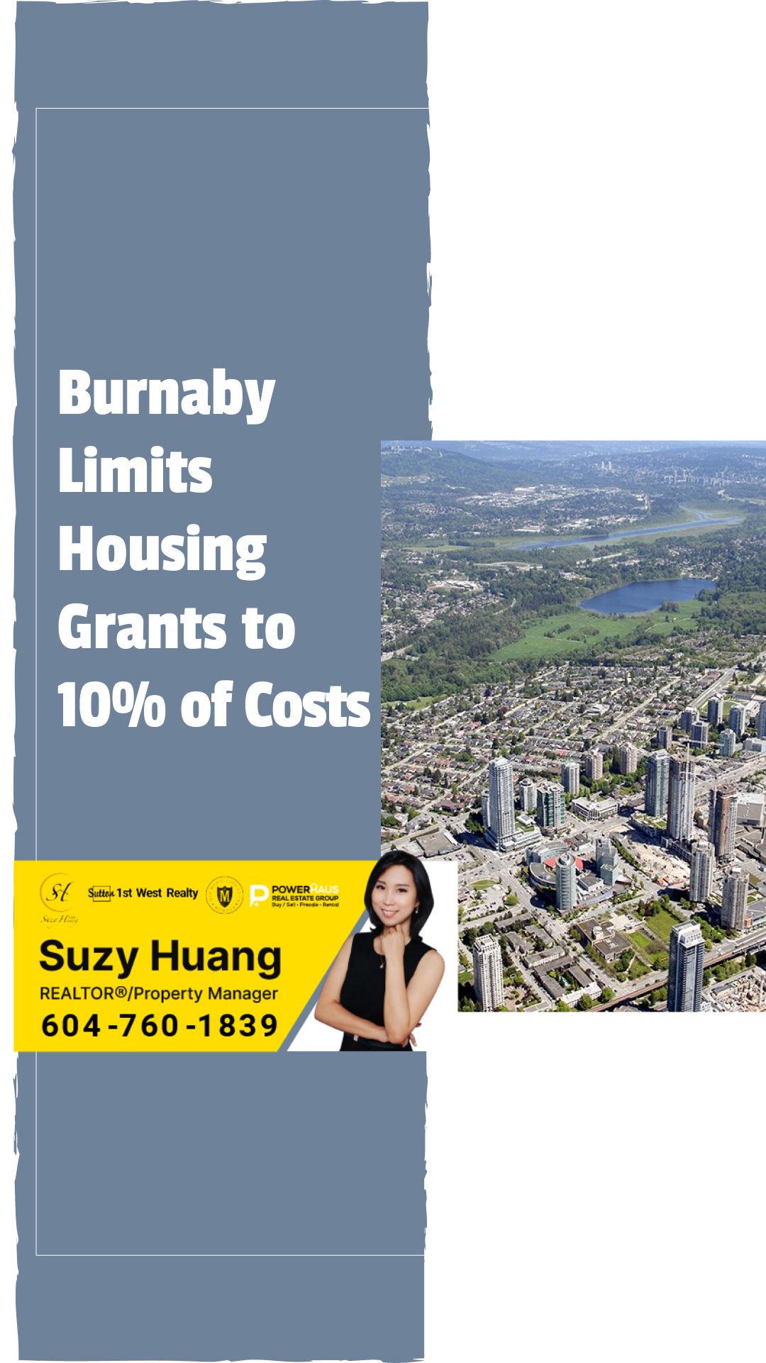Burnaby Limits Housing Grants to 10% of Costs