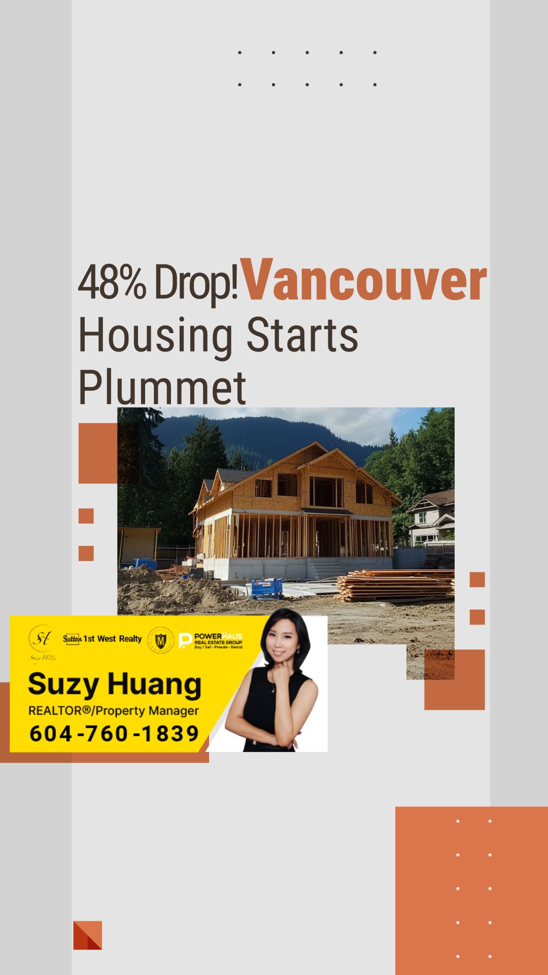 48% Drop! Vancouver Housing Starts Plummet